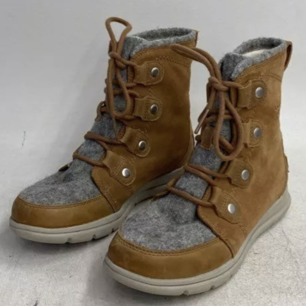 Sorel Explorer™ Joan Leather Boots Size 5 Pre-owned Exc MSRP $155 - Picture 6 of 11